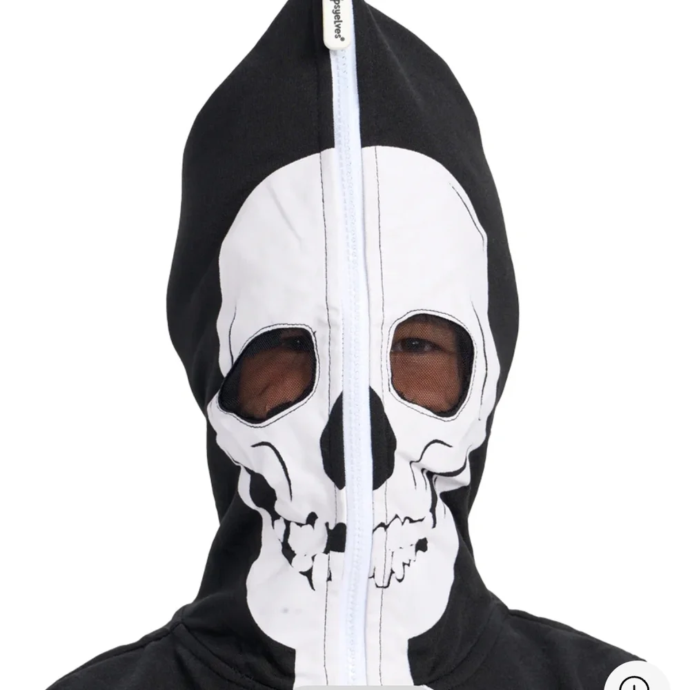 Tipsy Elves Skeleton Jumpsuit Costume Full Zip Unisex Big Kids
